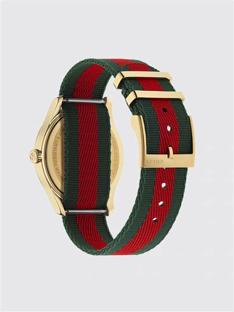 orologio gucci strisce verdi rosse|Orologio .